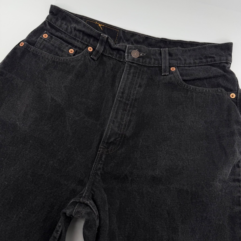 VTG Levi's 512 Jeans Women 14 Reg 28x31 Reg Black Slim Tapered High Rise 90s USA
